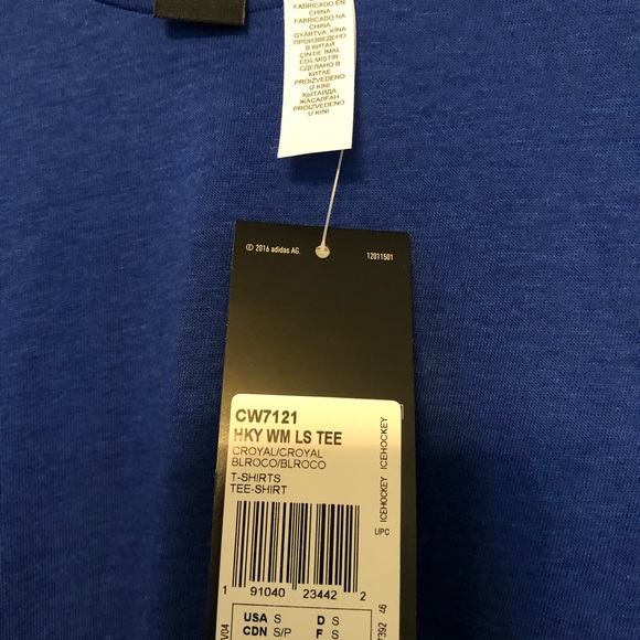 SML adidas women’s lightweight long sleeve blue - Picture 5 of 8